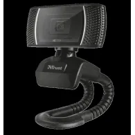 Camera web trust hd 720 cu rez 1280 x 720 usb 2.0 microfon negru tr-18679 (include tv 0.18lei) Trust - 1