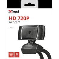 Camera web trust hd 720 cu rez 1280 x 720 usb 2.0 microfon negru tr-18679 (include tv 0.18lei) Trust - 1