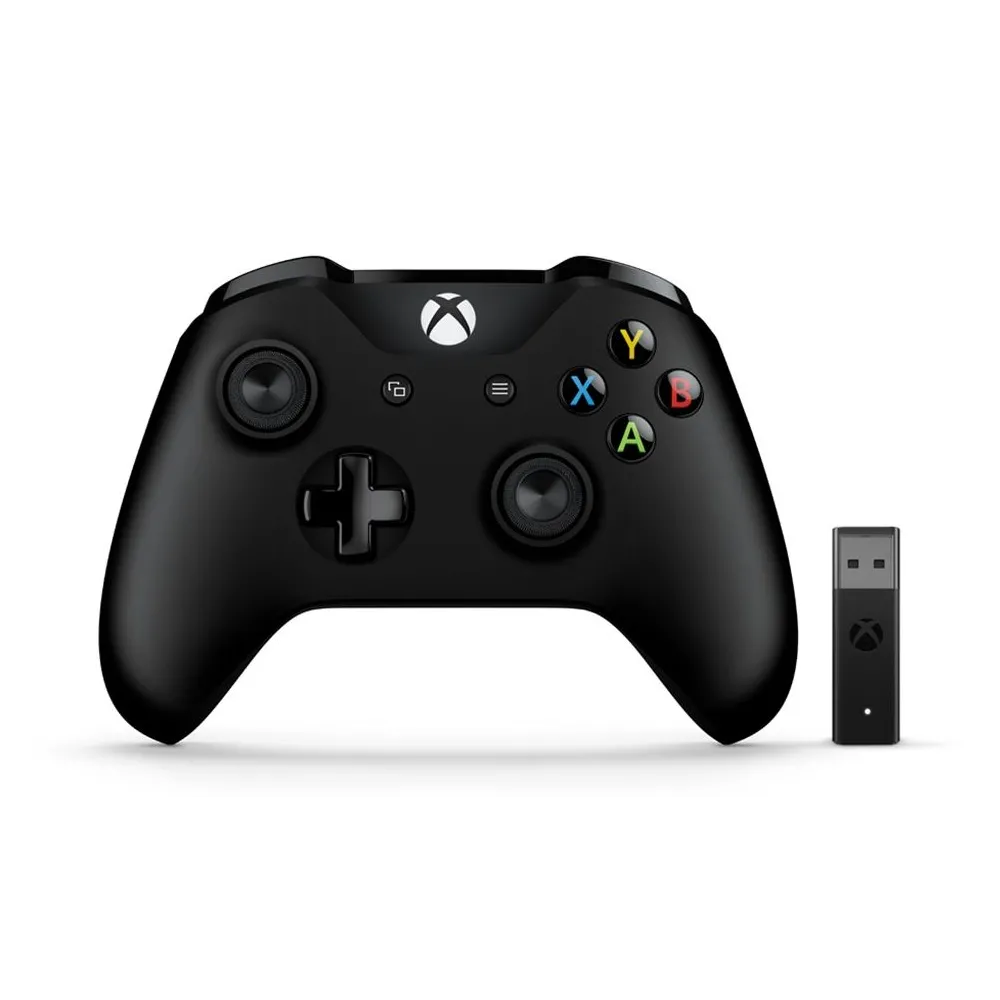 Microsoft Xbox Controller + Wireless Adapter Negru Gamepad PC-ul, Xbox One Microsoft - 1