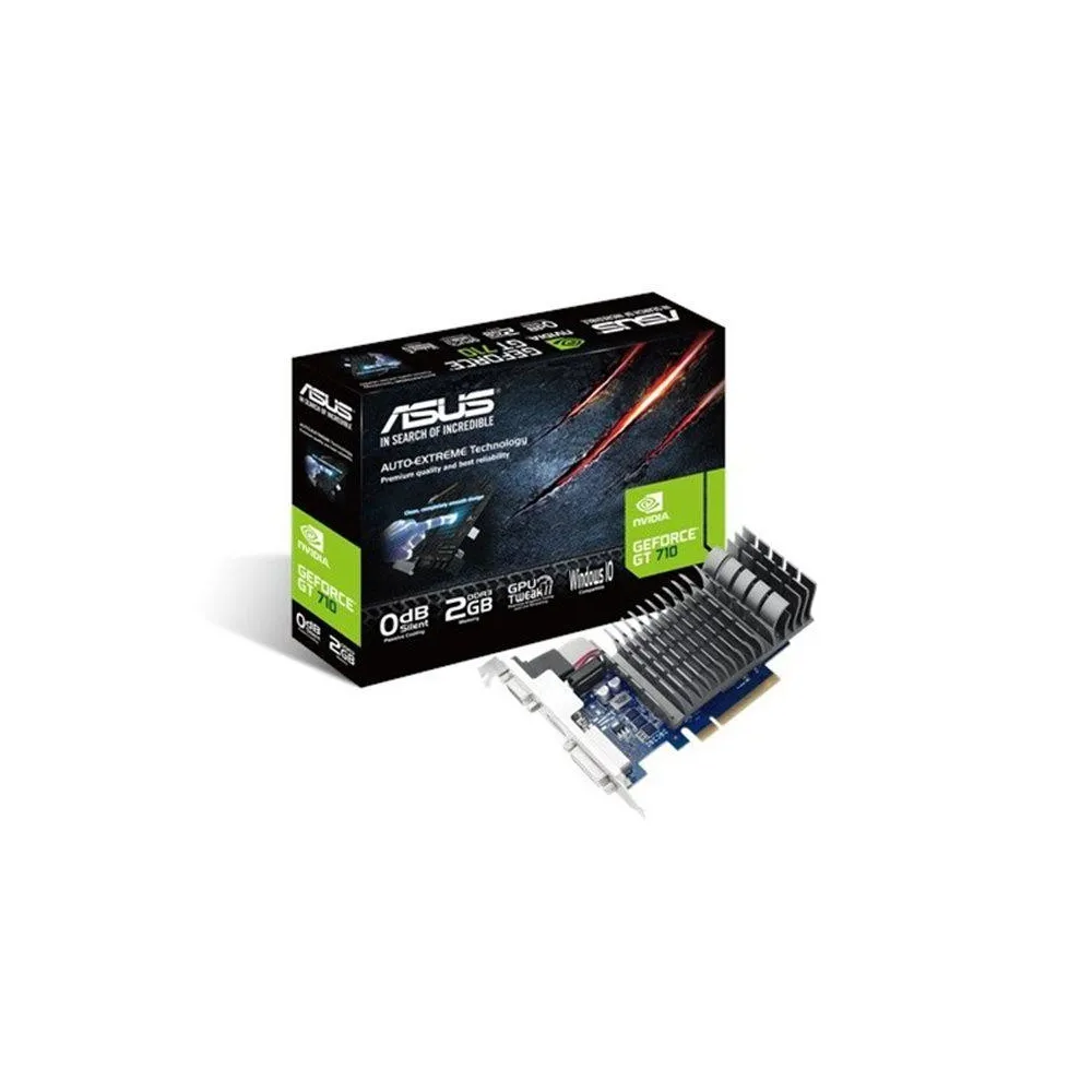 Placa video asus nvidia 710-1-sl gt710 pci-e 2.0 1024mb ddr3 Asus - 1