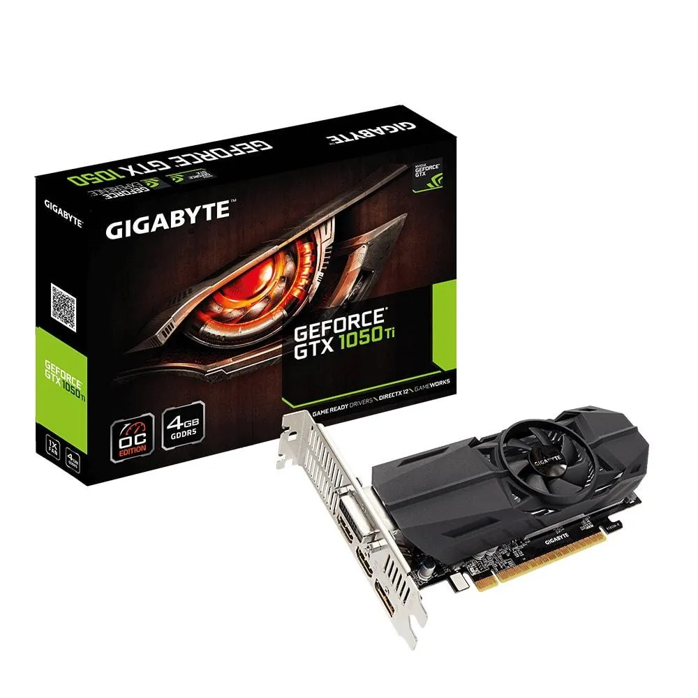 Placa video gigabyte nvidia geforce gtx 1050 ti oc low Gigabyte - 1