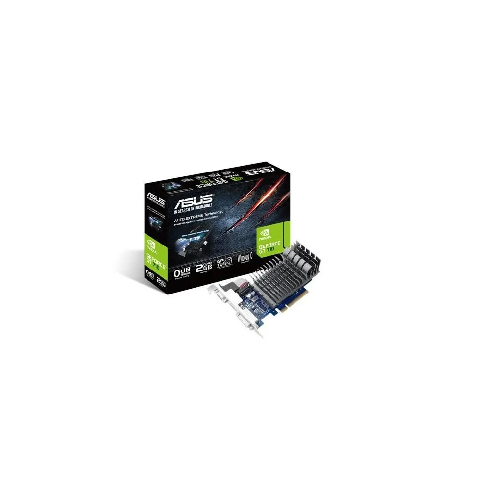 Placa video asus nvidia geforce gt 710 710-2-sl-brk pci express Asus - 1