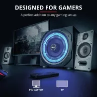 Boxe stereo gxt 688 torro illuminated 2.1 speaker set  specifications Trust - 1