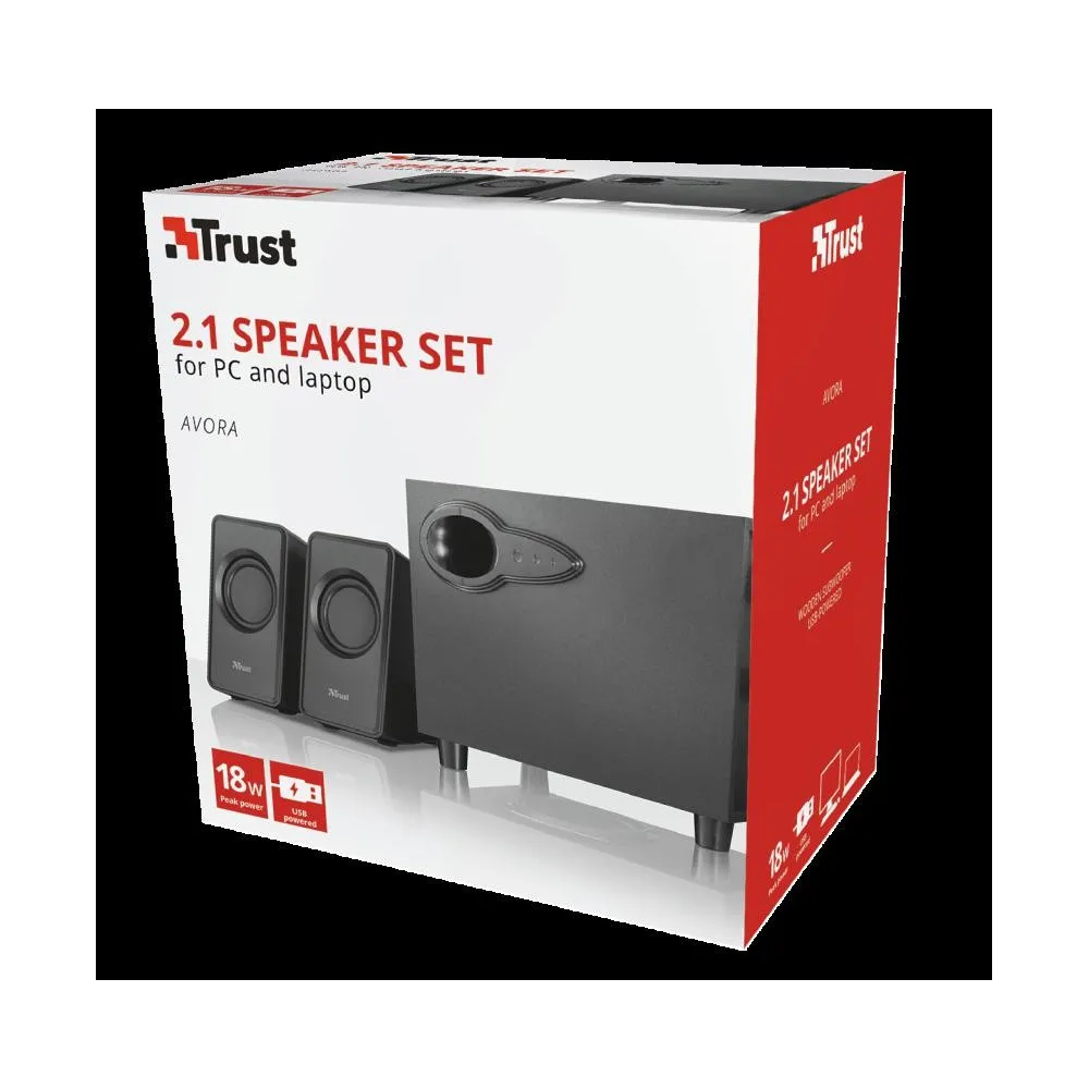 Sistem audio 2.1 trust avora 2.1 speaker set  specifications general Trust - 1