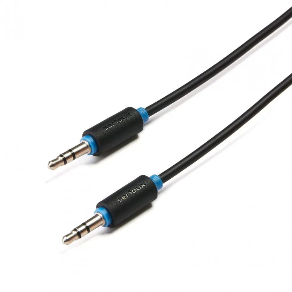 Cablu audio serioux jack stereo 3.5mm tata - jack stereo Serioux - 1