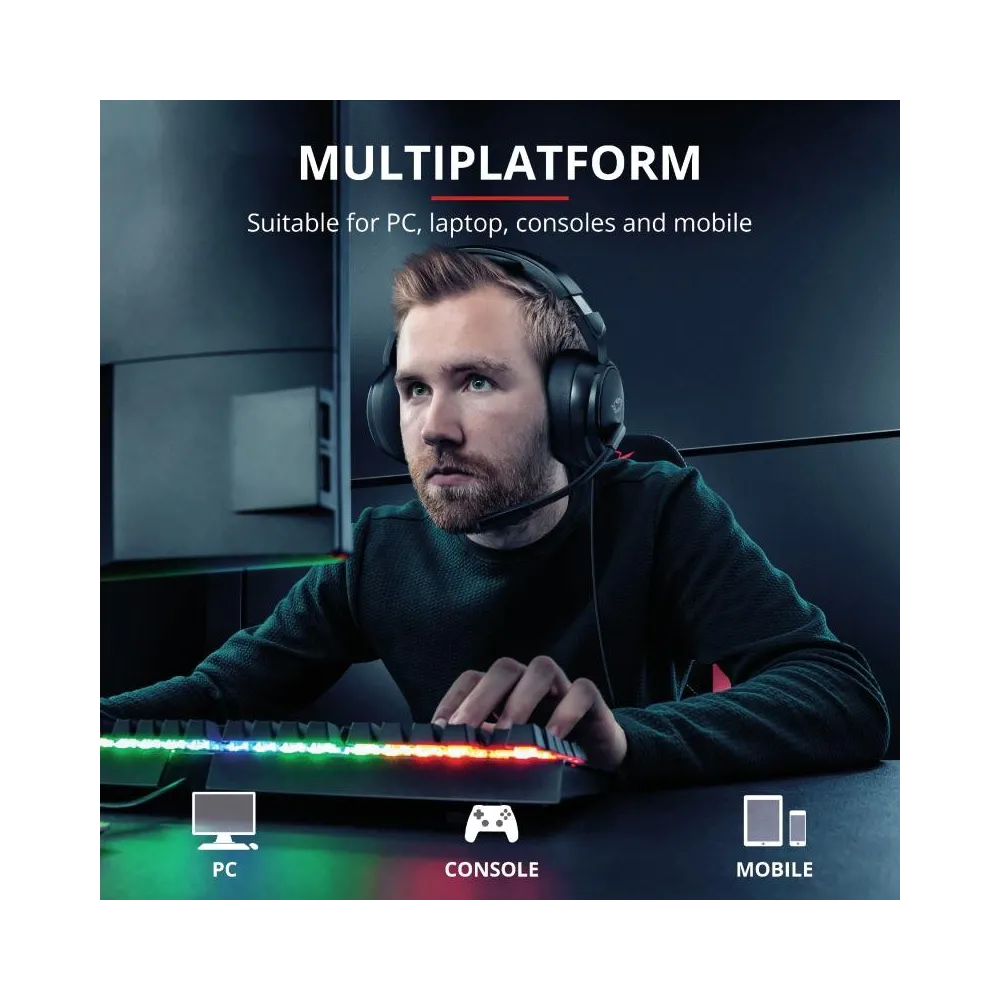 Casti cu microfon trust gxt 433 pylo multiplatform gaming headset Trust - 1