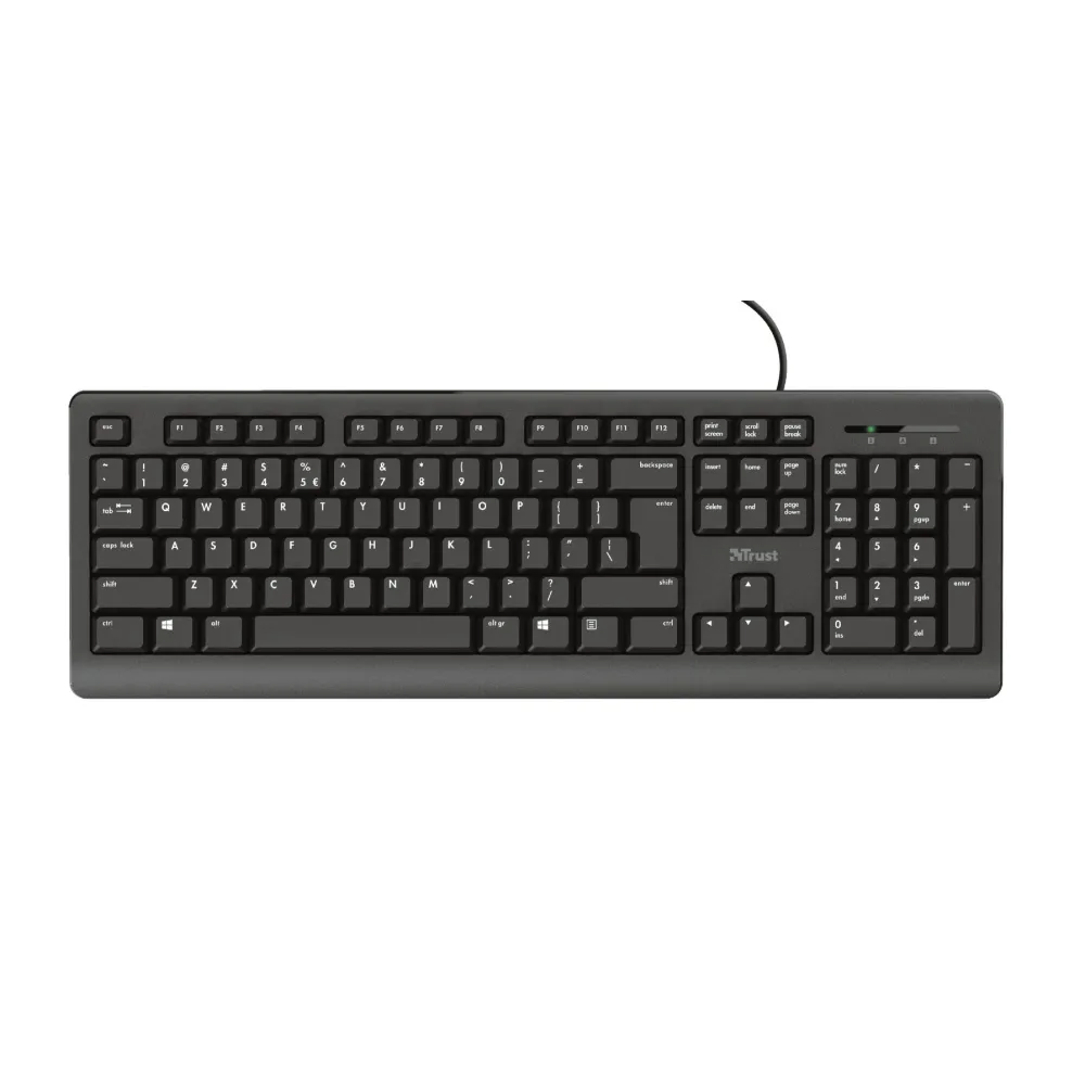 Trust primo full-size keyboard silent tr-23880 (include tv 0.8lei) Trust - 1