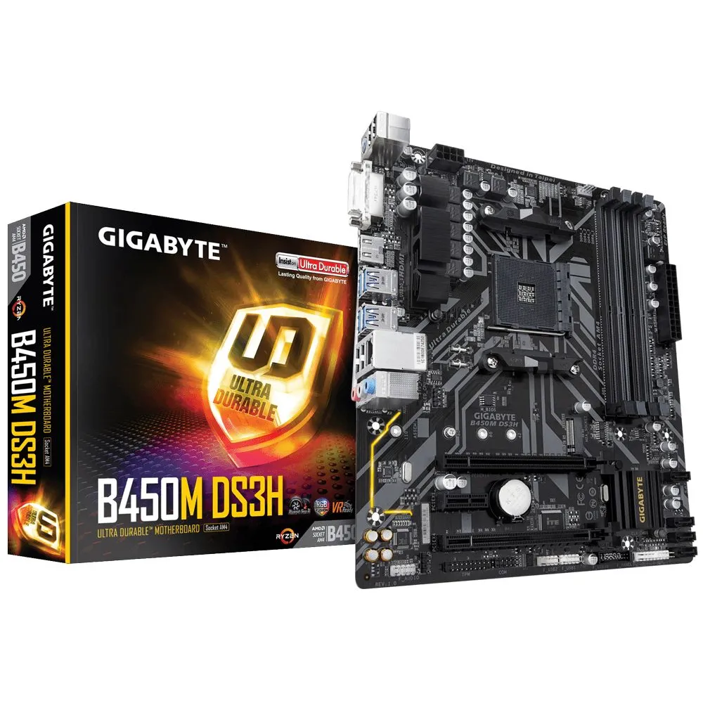 Placa de baza Gigabyte B450M DS3H Gigabyte - 1