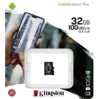 Microsd kingston 32gb canvas select plus clasa 10 uhs-i performance Kingston - 1