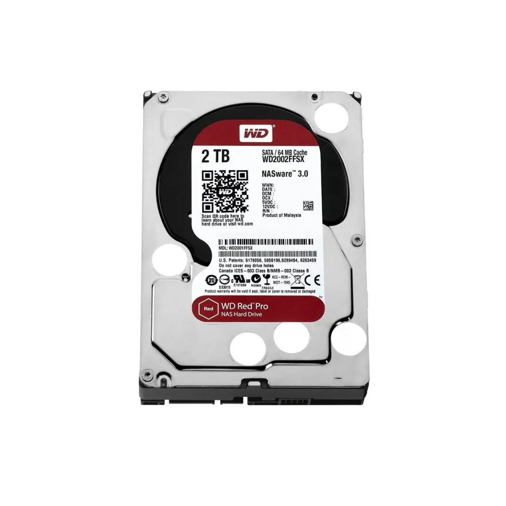 Hard disk  WD Red Pro   2TB SATA III  7200RPM 64MB  3.5" Wd - 1
