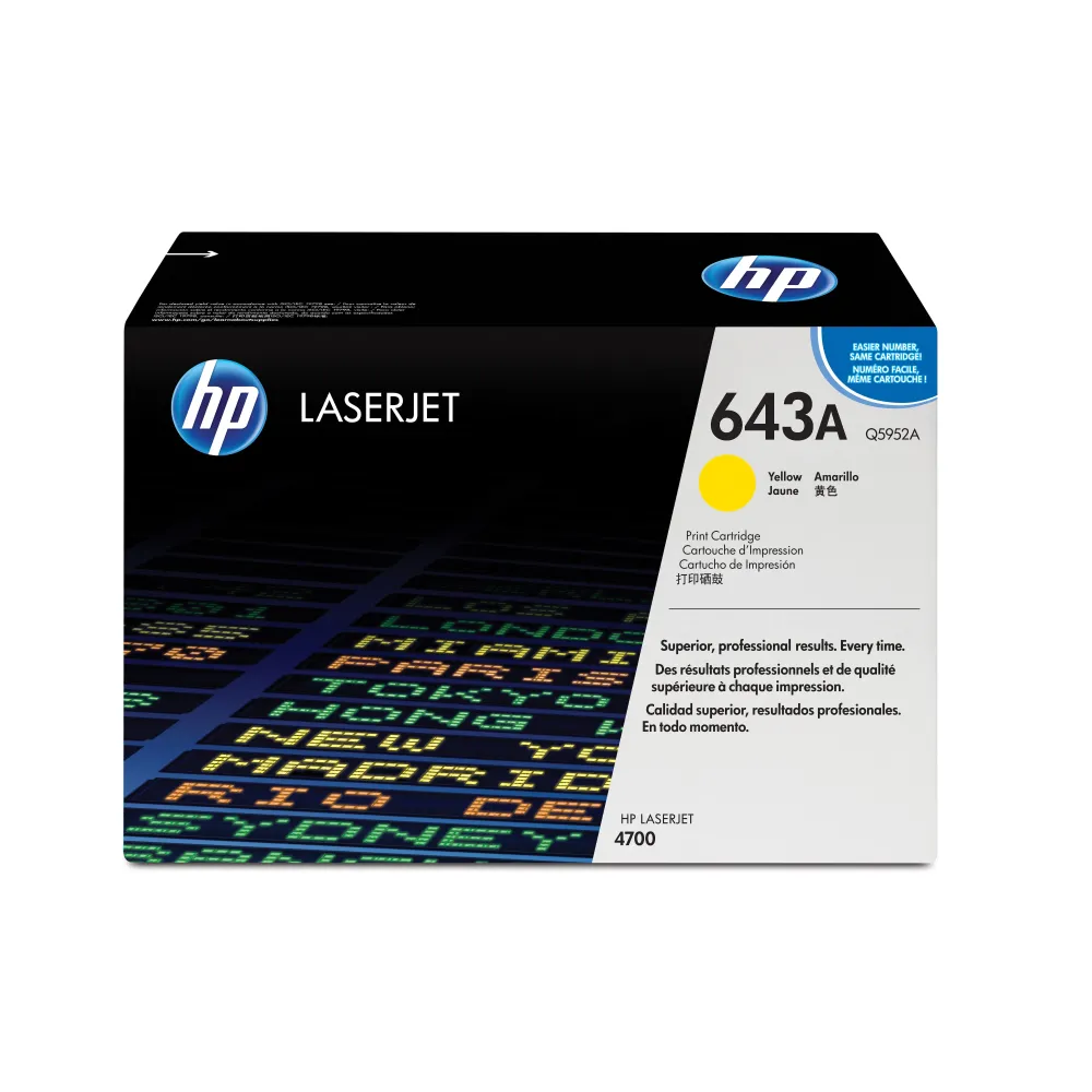 HP Cartuş de toner LaserJet original 643A Galben Hp - 1