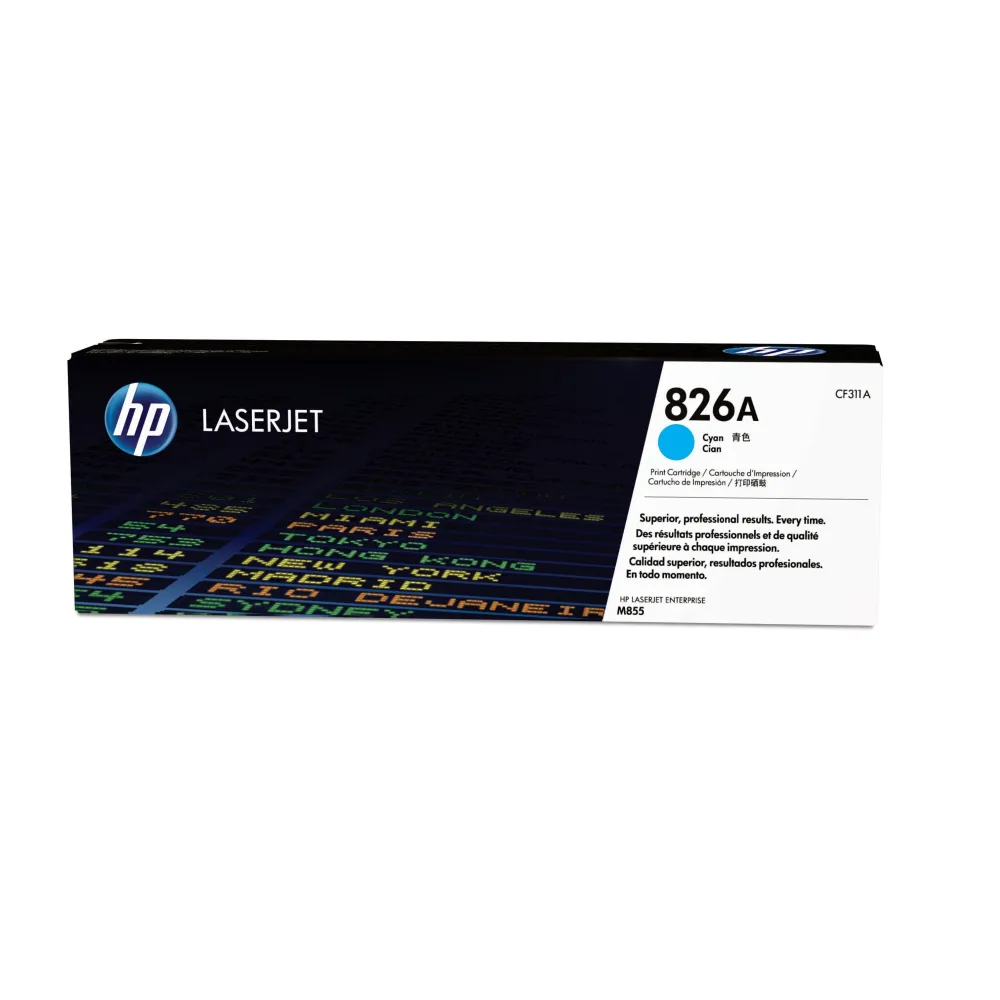 Toner HP LaserJet 826A Cyan Hp - 1