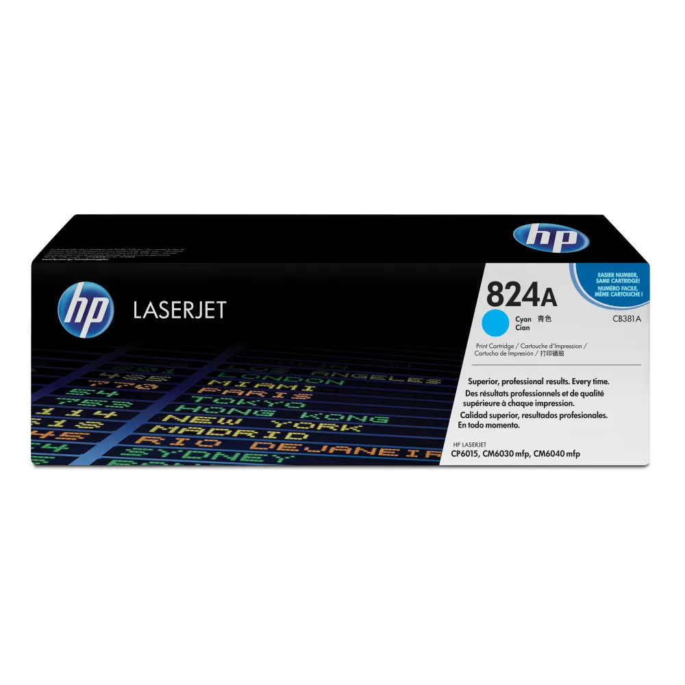 Toner HP LaserJet  824A Cyan Hp - 1
