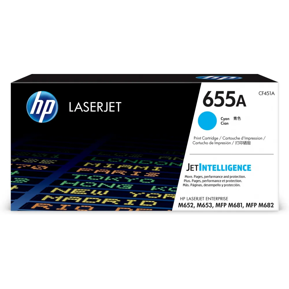 Toner HP LaserJet 655A Cyan Hp - 1