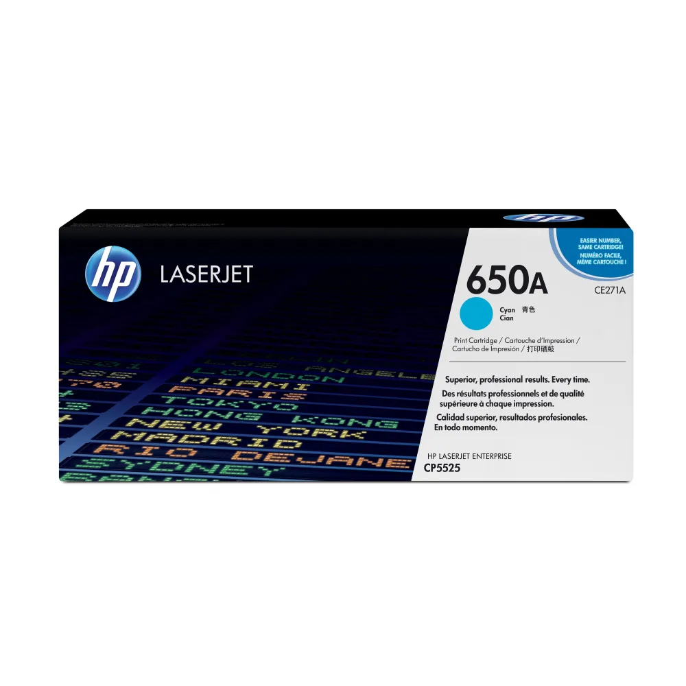 Toner HP LaserJet 650A Cyan Hp - 1