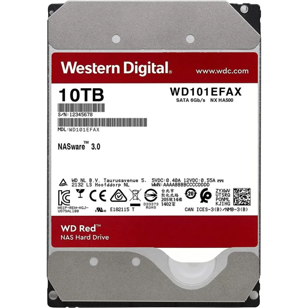 Hdd intern wd red nas hard drive 3.5 10tb sata Wd - 1