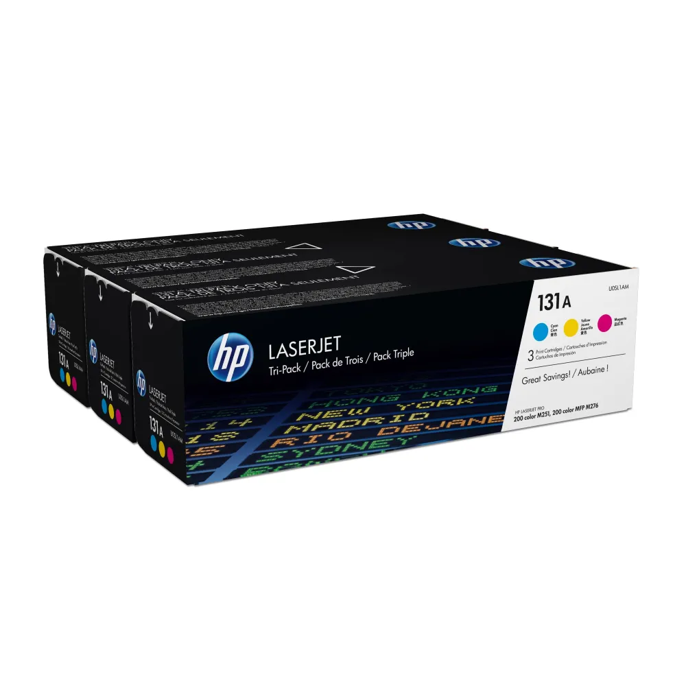 Toner HP 131A Tri-Pack  Color C/Y/M Hp - 1