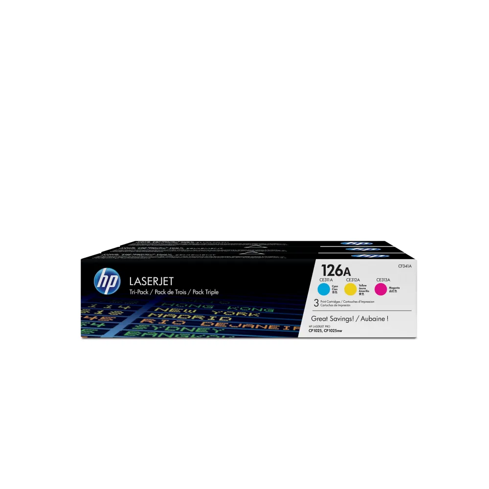Toner HP 126A  Tri-Pack C/ M/ Yellow Hp - 1
