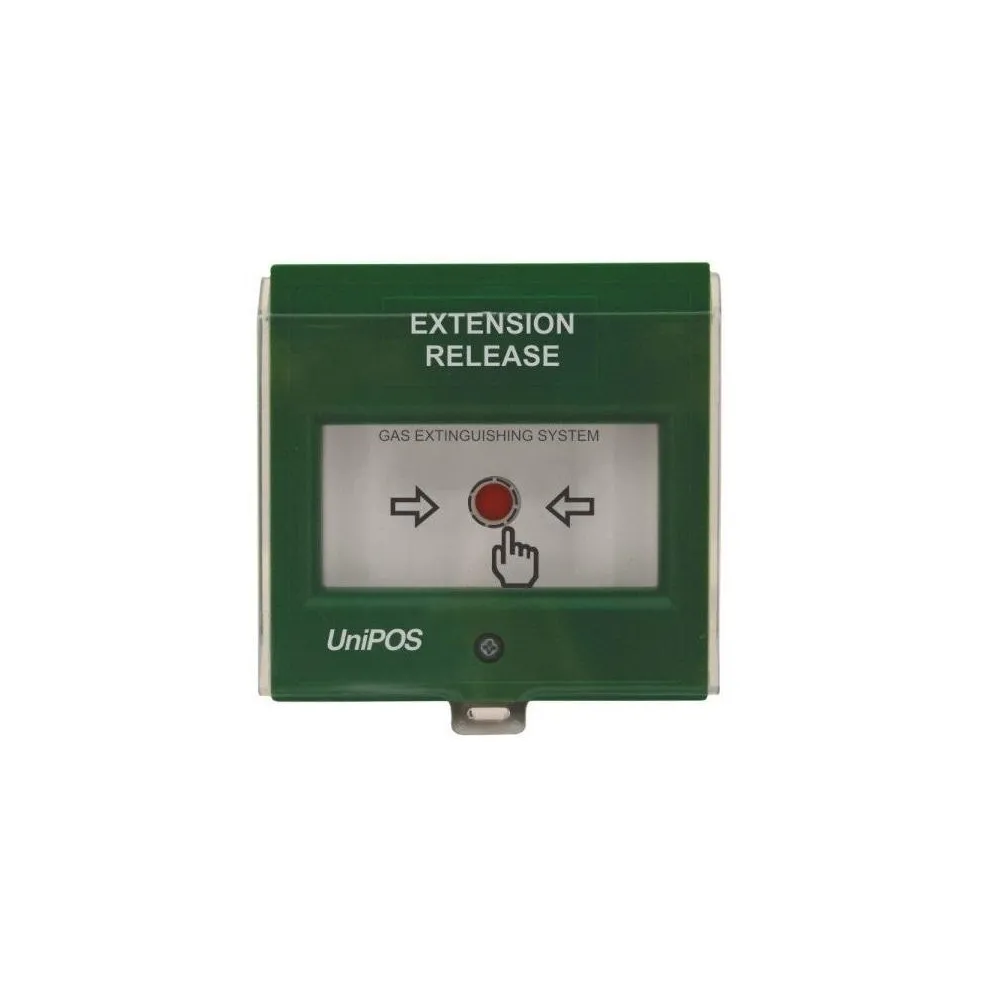 Extension release button fd3050gbutton for activation of the automatic extinguishing Unipos - 1