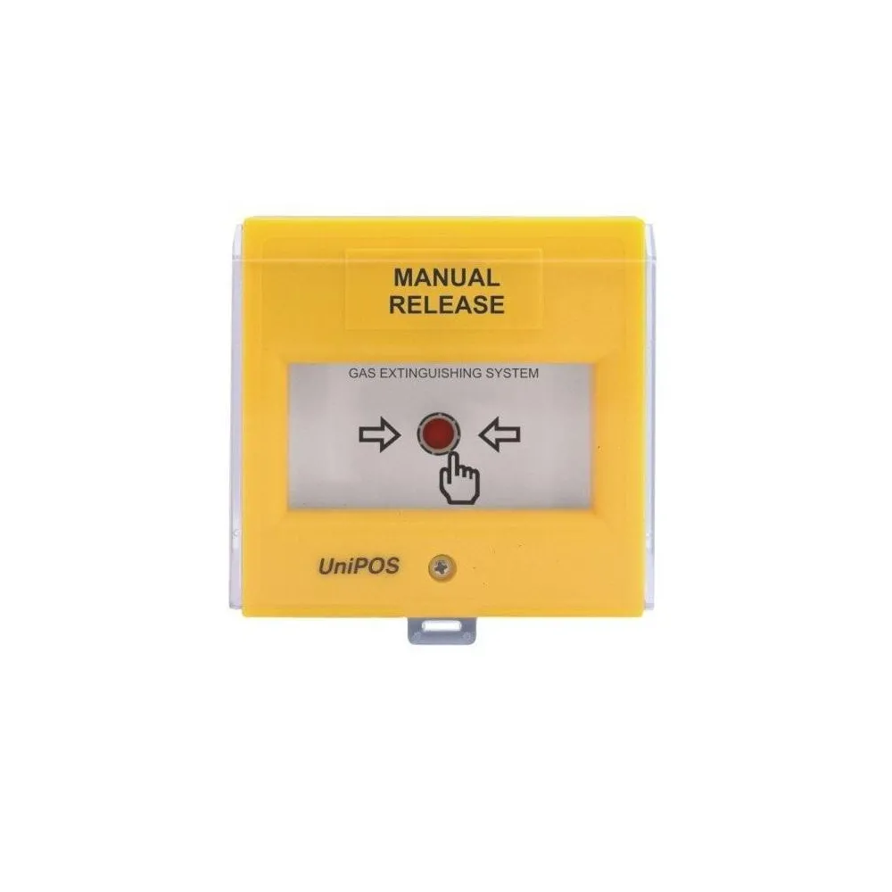 Manual release button fd3050ybutton for manual activation of the extinguishing Unipos - 1