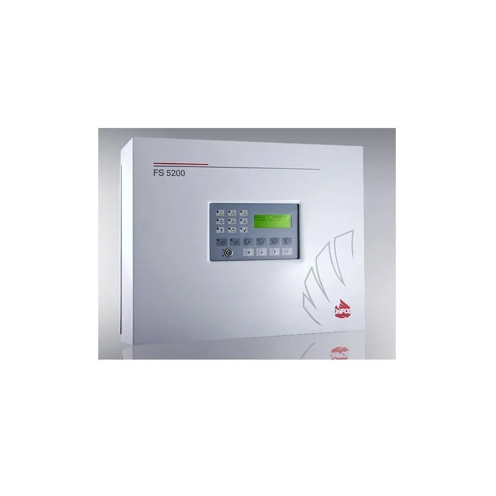 Conventional fire control panel fs5200:- 8 fire lines- 1 monitored Unipos - 1