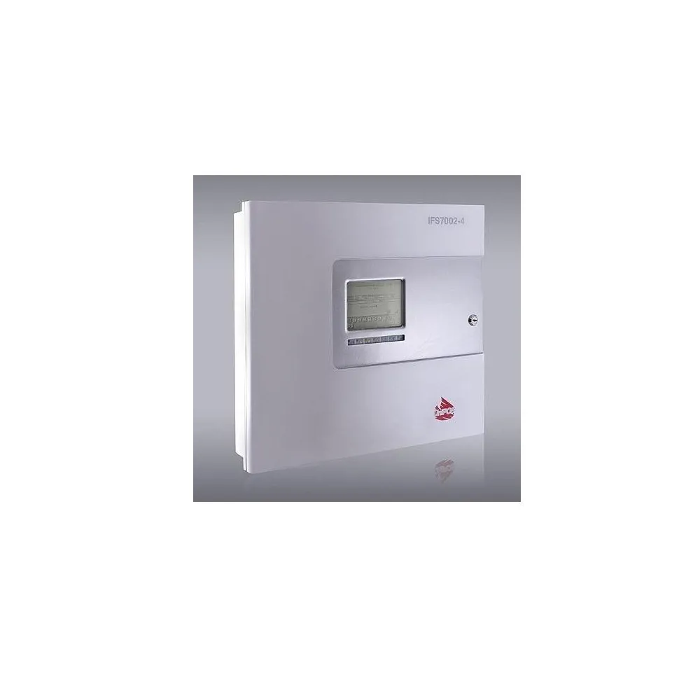 Interactive addressable fire alarm panel ifs7002-4:- four signal loops 500 Unipos - 1