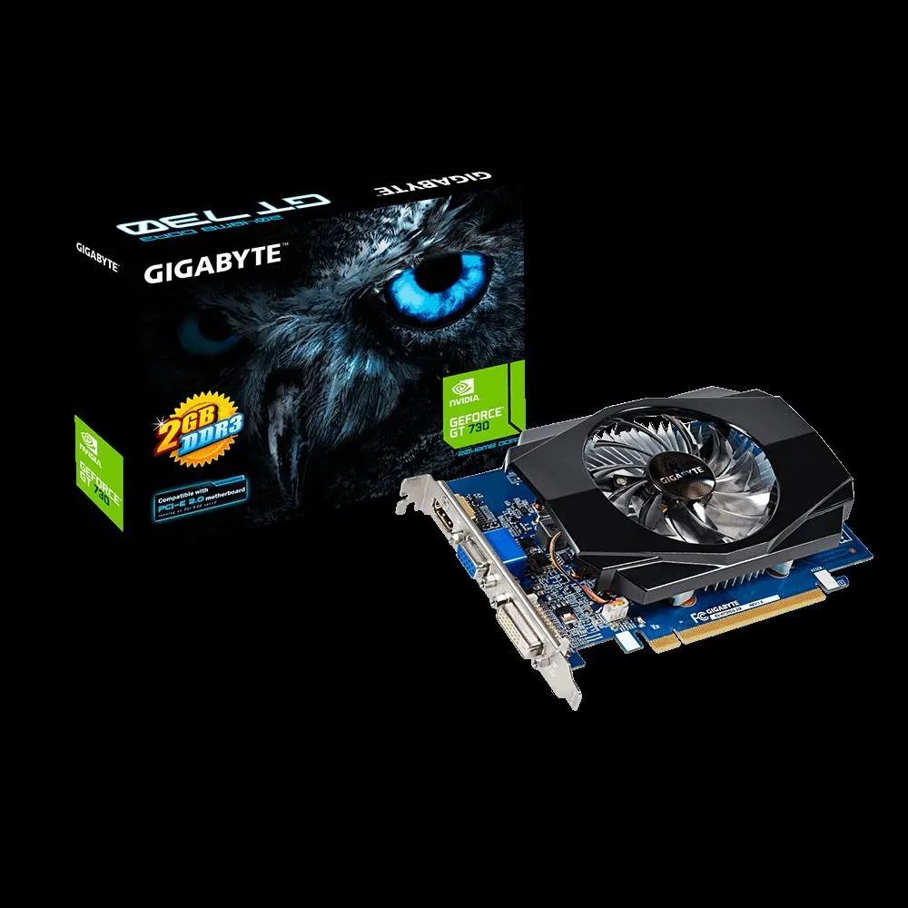 Placa video Gigabyte nVidia GeForce GT730D3  DDR3  2GB  64 bit Gigabyte - 1