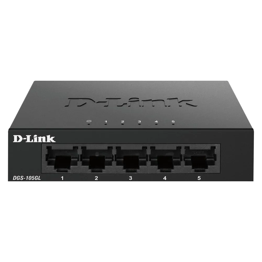 D-Link DGS-105GL switch-uri Fara management Gigabit Ethernet (10/100/1000) Negru D-link - 1