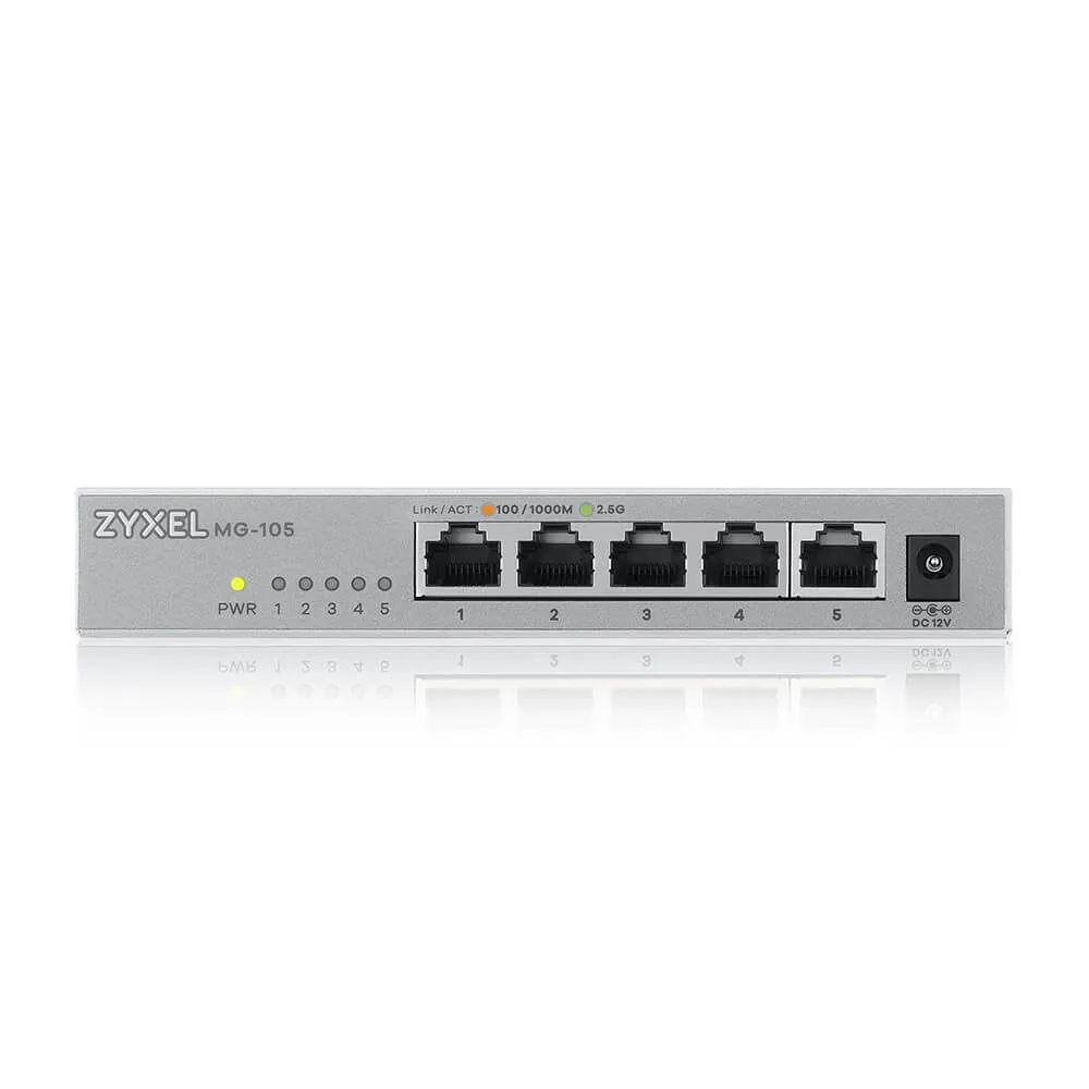 Zyxel MG-105 Fara management 2.5G Ethernet (100/1000/2500) Oțel Zyxel - 1