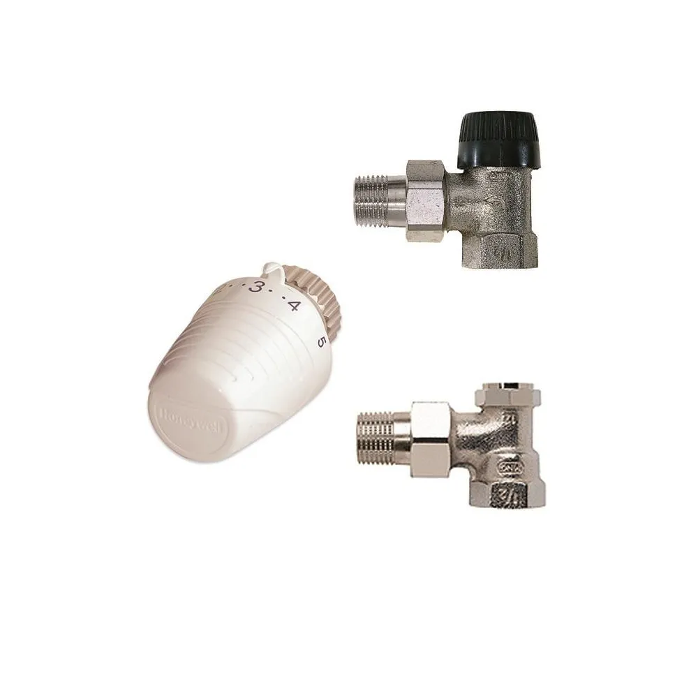 Set robinet honeywell vtl320ea15 format din: robinet termostatabil 1/2 cap Honeywell resideo - 1
