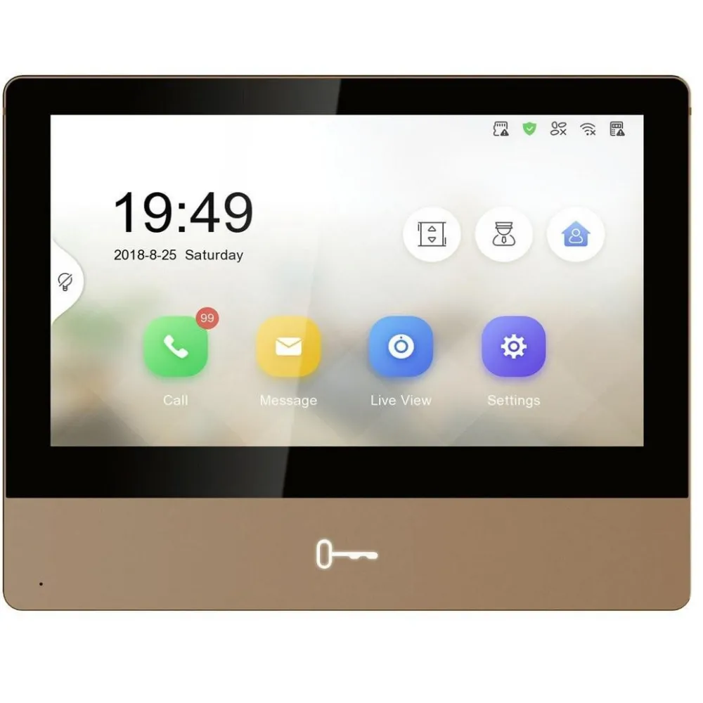 Monitor videointerfon wifi modular 7 color ultra slim design hikvision Hikvision - 1