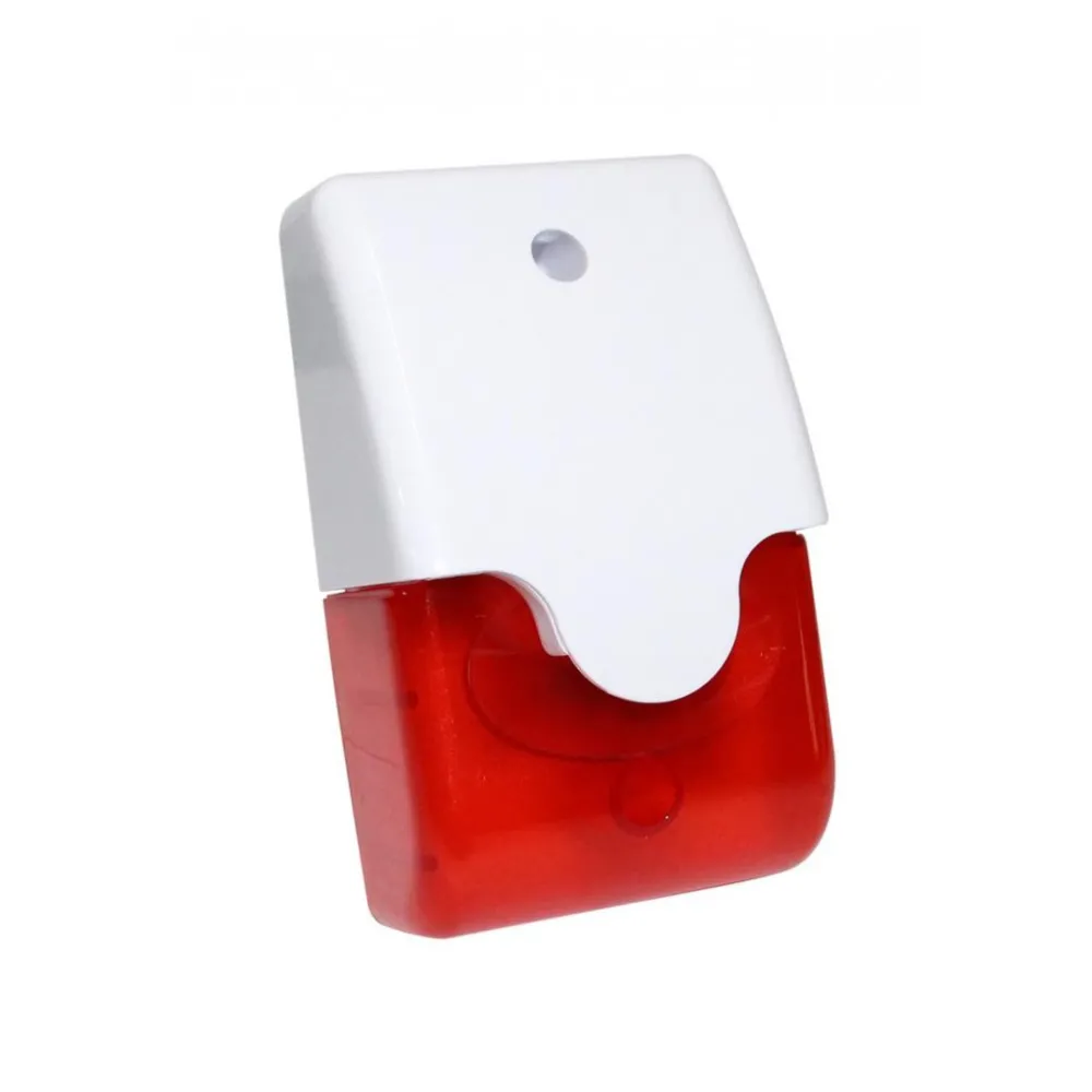 Sirena piezo cu flash rosu interior carcasa alba nd-si53. Other - 1