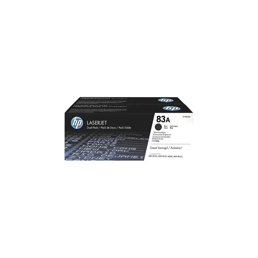 Toner HP 83A Pack  Black Hp - 1