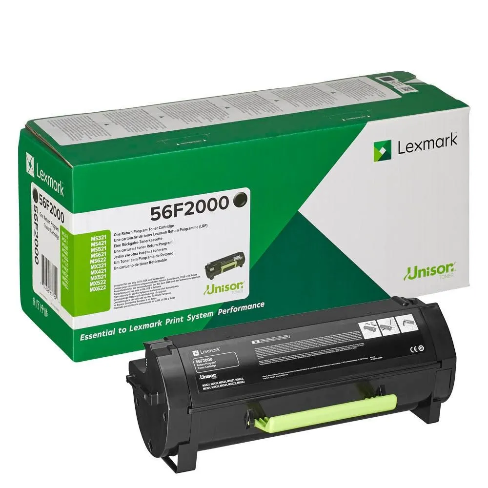 Toner Lexmark 56F2000 Black Lexmark - 1