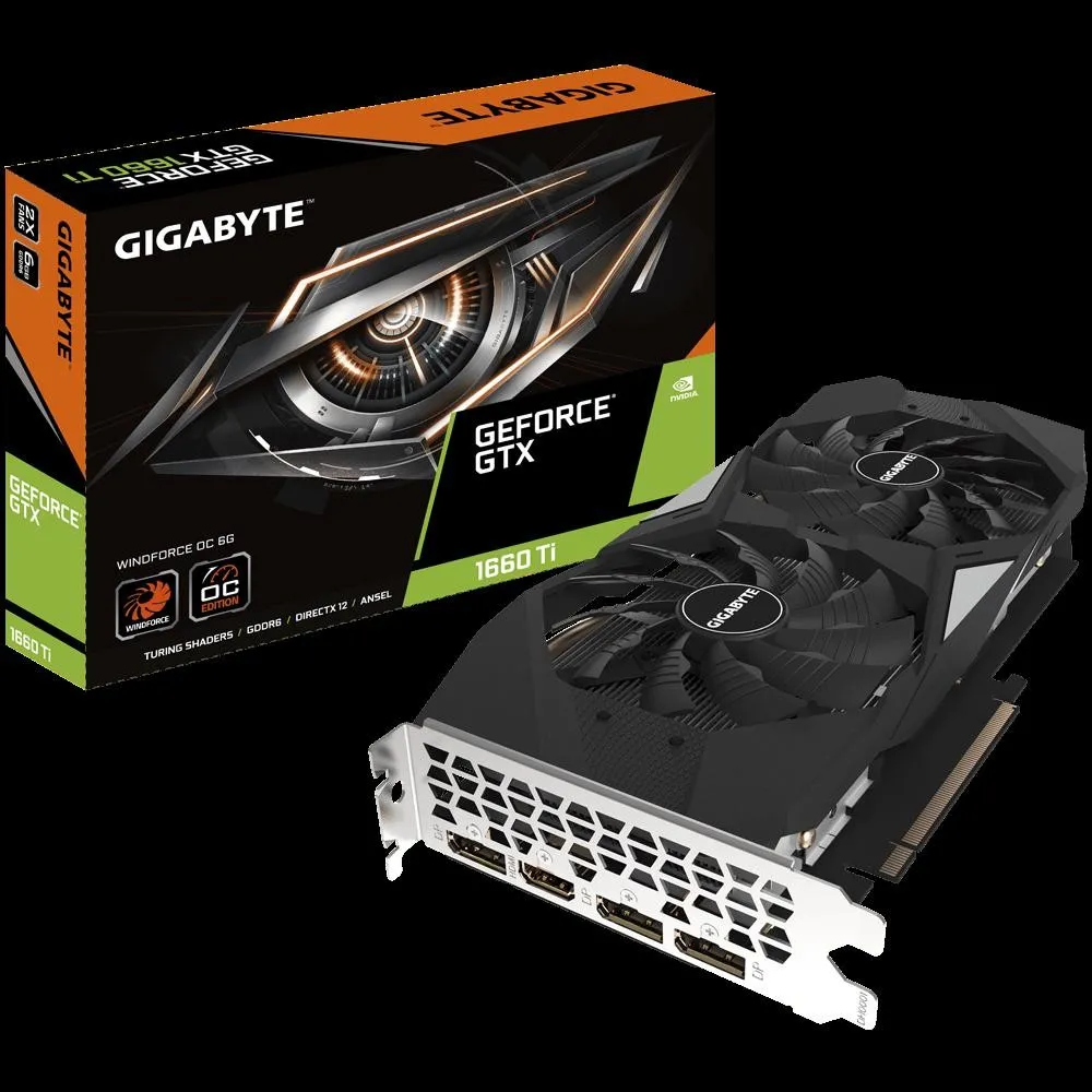 Placa video gigabyte nvidia geforce gtx 1660 ti windforce2 6g Gigabyte - 1