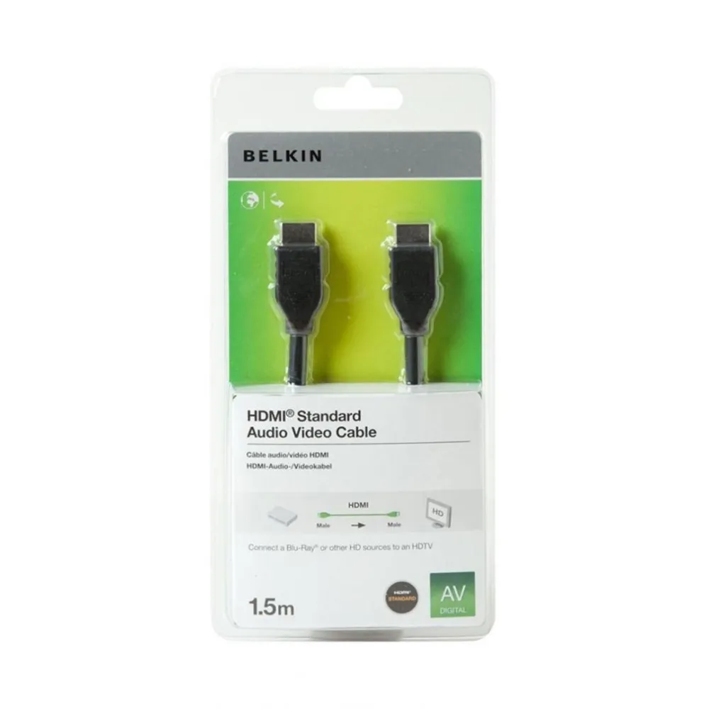 Belkin hdmi cable v1.4 1.5m  specifications  product colour black cable Belkin - 1