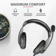 Casti cu microfon trust quasar headset for pc and laptop Trust - 1