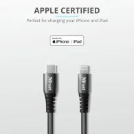 Cablu incarcare trust keyla extra-strong usb-c to lightning cable 1m Trust - 1