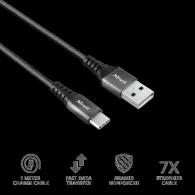 Cablu incarcare trust keyla extra-strong usb to usb-c cable 1m Trust - 1