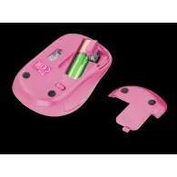 Mouse trust yvi fx pc sau nb wireless 2.4ghz optic 1600 dpi butoane/scroll 4/1 iluminare buton selectare viteza roz tr-22336 (in