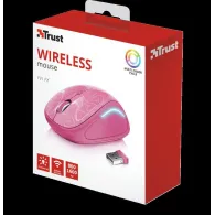 Mouse trust yvi fx pc sau nb wireless 2.4ghz optic 1600 dpi butoane/scroll 4/1 iluminare buton selectare viteza roz tr-22336 (in