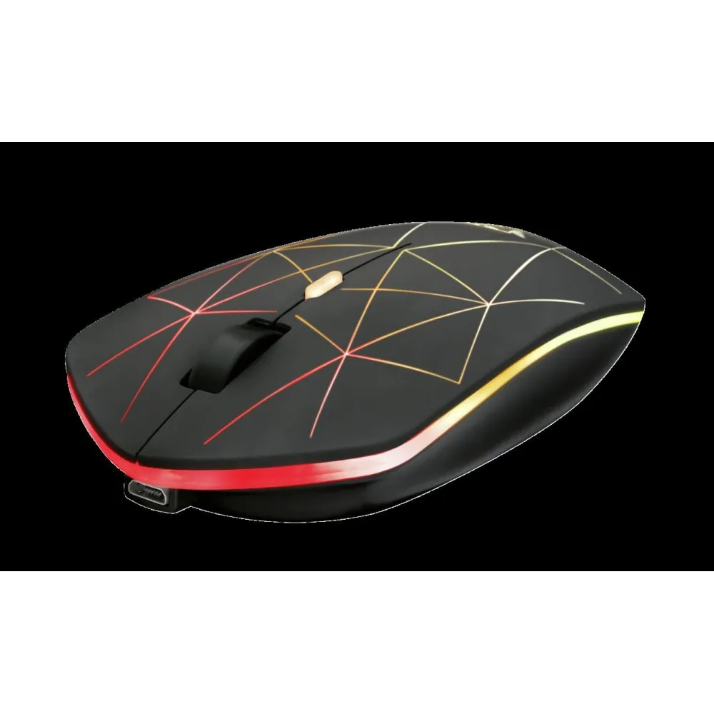 Mouse trust gxt 117 strike gaming wireless 2.4ghz optic 1400 dpi butoane/scroll 6/1 iluminare buton selectare viteza negru tr-22