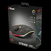 Mouse trust gxt 117 strike gaming wireless 2.4ghz optic 1400 dpi butoane/scroll 6/1 iluminare buton selectare viteza negru tr-22
