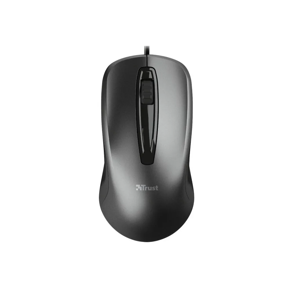 Mouse trust carve pc sau nb cu fir usb optic 1200 dpi butoane/scroll 3/1  negru tr-23733 (include tv 0.18lei) Trust - 1