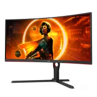 AOC G3 CU34G3S/BK monitoare LCD 86,4 cm (34") 3440 x 1440 Pixel UltraWide Quad HD LED Negru, Roşu Aoc - 1