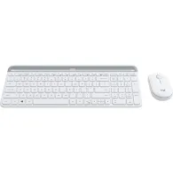Logitech Slim Wireless Keyboard and Mouse Combo MK470 tastaturi USB QWERTY Englez Alb Logitech - 5
