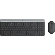 Logitech Slim Wireless Keyboard and Mouse Combo MK470 tastaturi USB QWERTY Englez Grafit Logitech - 1