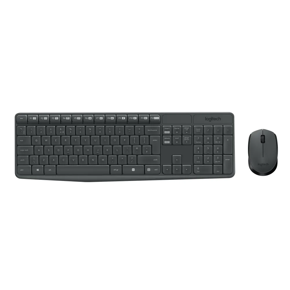 Logitech MK235 Wireless Keyboard and Mouse Combo tastaturi USB QWERTY Englez Gri Logitech - 1