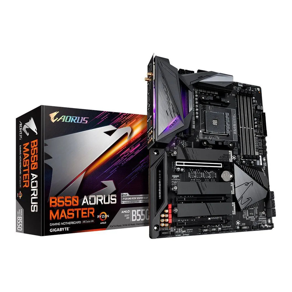Gigabyte main board desktop b550 aorus master (am4 4xddr4 3xpciex16 Gigabyte - 1