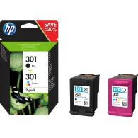 Cartus cerneala HP No 301 DoublePack Black/Tricolor N9J72AE Hp - 1